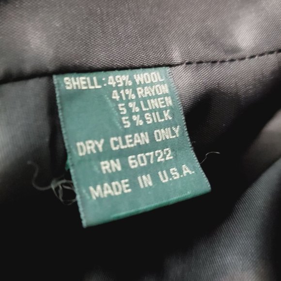 Vtg J. McLaughin for Sandro, Green Houndstooth, Blazer, Jacket, USA Made, Sz 12 - Picture 12 of 12